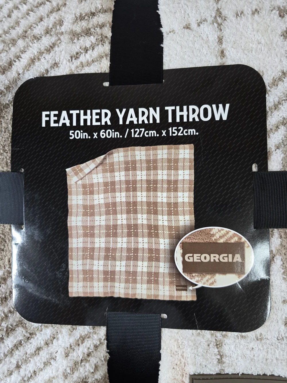 Georgia Feather Yarn Throw Blanket - 50